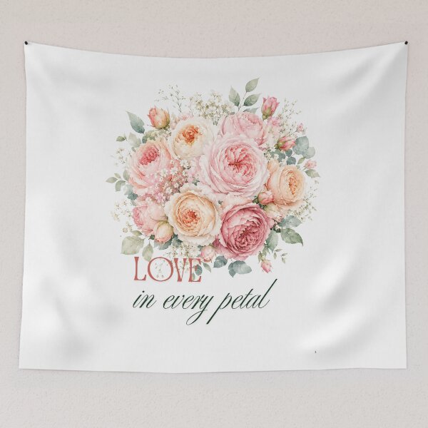 Item preview, Rose Bouquet Watercolor Art Print | Love in Every Petal Romantic Floral | Valentine Anniversary Gift Wall Decor designed and sold by Panom Suavichien.