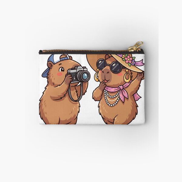 Item preview, Cute Capybara Couple Fashion Photography Kawaii designed and sold by Sovira Studio .