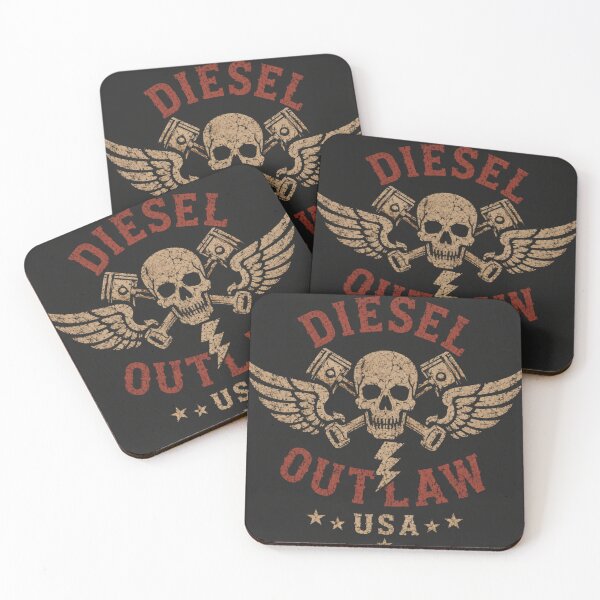 Item preview, Diesel Outlaw USA Skull & Pistons Shirt | Distressed Diesel Mechanic Graphic Tee designed and sold by Diesel outlaw .