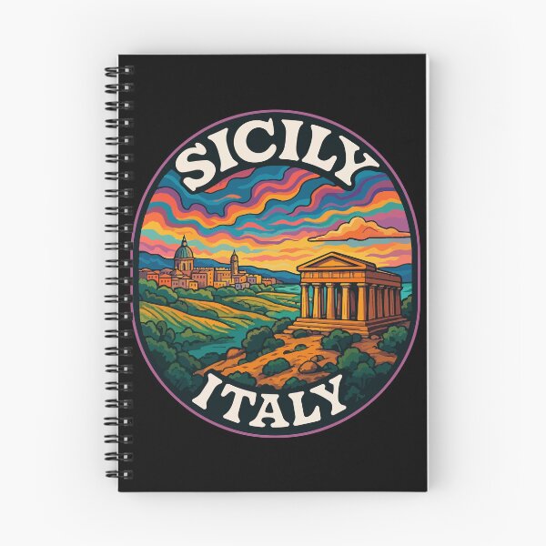 Item preview, Sicily Palermo Italy Trippy Art Travel designed and sold by TomFrontierArt.