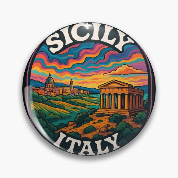 Item preview, Sicily Palermo Italy Trippy Art Travel designed and sold by TomFrontierArt.