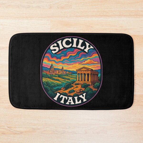 Item preview, Sicily Palermo Italy Trippy Art Travel designed and sold by TomFrontierArt.