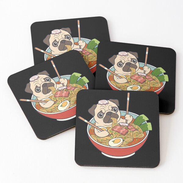 Item preview, Funny Pug Japanese Ramen Noodles Bowl Zoo Boys Girls Kids designed and sold by rafaeltto.