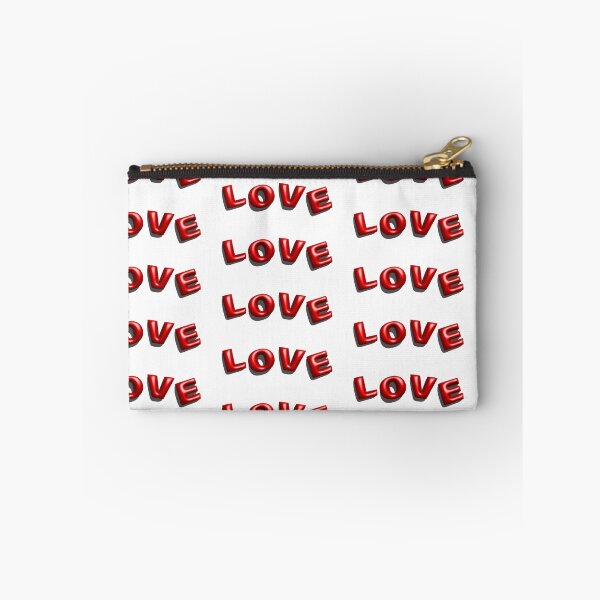 Item preview, Red 3D Love Bubble Typography designed and sold by BetweenForms.