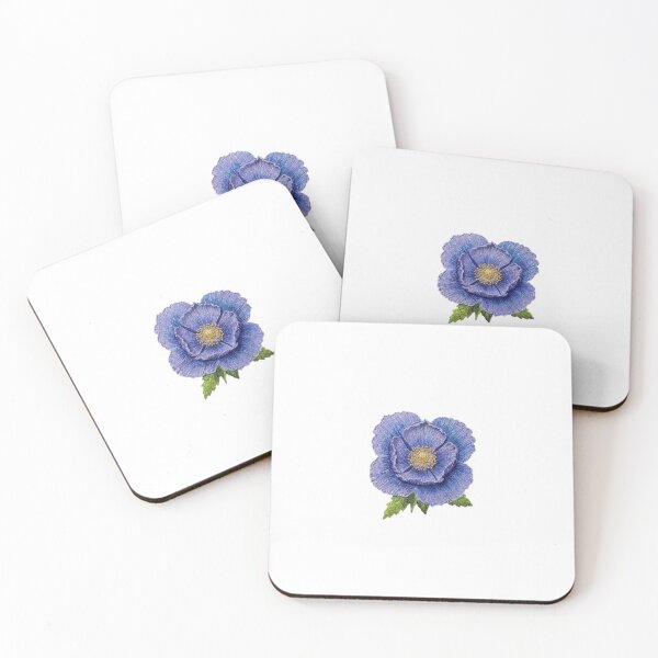 Item preview, Himalayan Blue Poppy designed and sold by Alsa.handembroidery.