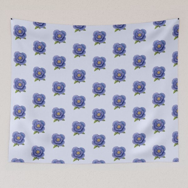 Item preview, Himalayan Blue Poppy designed and sold by Alsa-handembroidery.