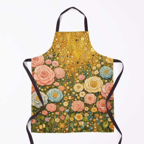 Item preview, Golden Klimt Style Rose Garden Art designed and sold by Owcomm.