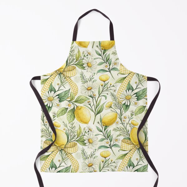 Item preview, Lemon Daisy Bow Cottagecore Pattern designed and sold by Petal & Pattern Co.