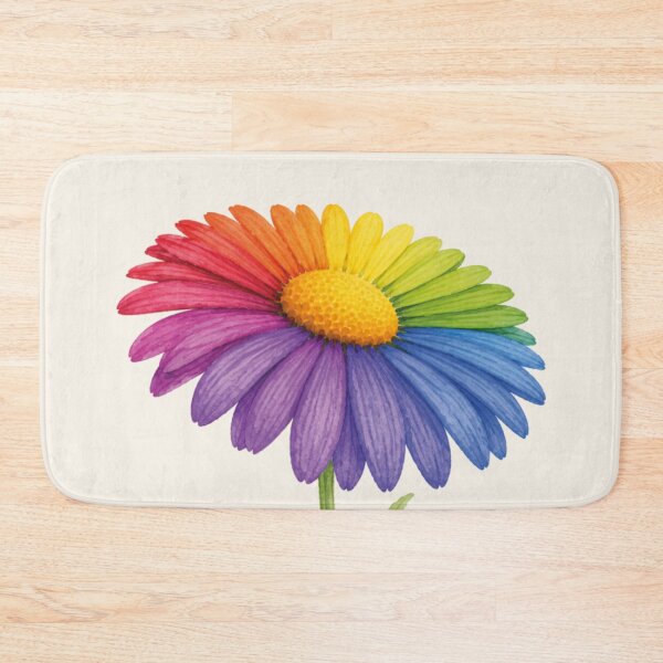 Item preview, Rainbow Daisy Flower designed and sold by MoxisWatercolor.