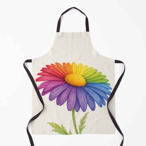 Item preview, Rainbow Daisy Flower designed and sold by MoxisWatercolor.