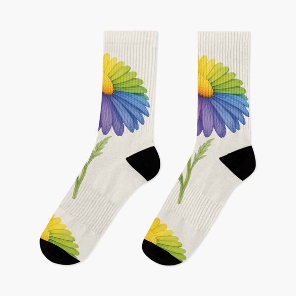 Item preview, Rainbow Daisy Flower designed and sold by MoxisWatercolor.