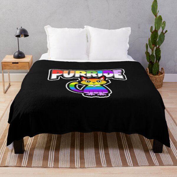 Item preview, Purr Pride Month Rainbow Cat designed and sold by Sartoris Art.