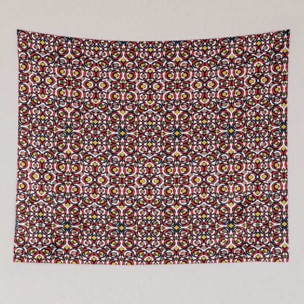 Item preview, Hypnotic Retro Geometric Circular Mosaic Pattern designed and sold by NornAxiom.