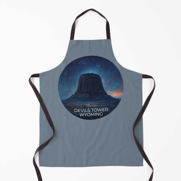 Item preview, Devils Tower Under the Stars | Wyoming Night Sky Landmark Art designed and sold by SimplyJasper.