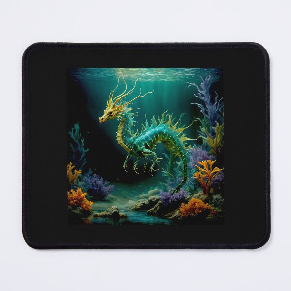 Item preview, Ethereal Drift: The Leafy Sea Dragon in Abstract Repose #4 designed and sold by Helios Be. Lavsh.