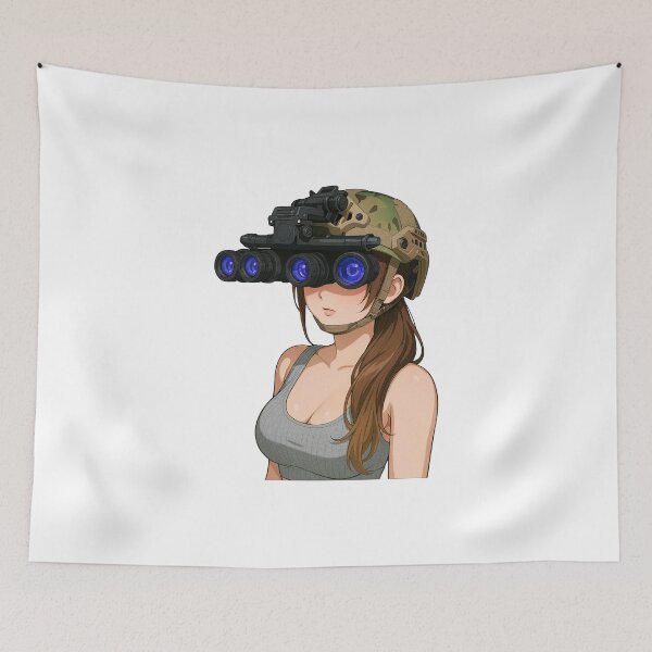 Item preview, Tactical NVG Girl - Night Operations Aesthetic designed and sold by RAWLIFEGRAPHIC.