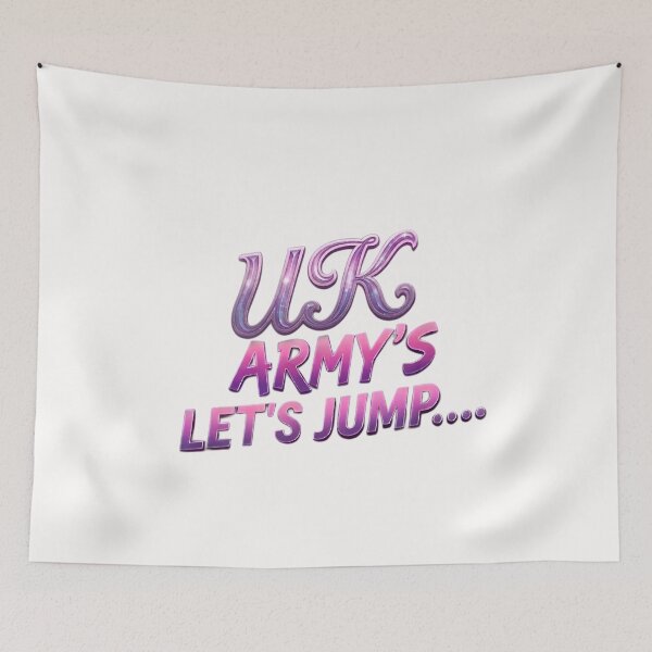 Item preview, UK Army’s Let’s Jump world tour themed design designed and sold by RADesignHub.