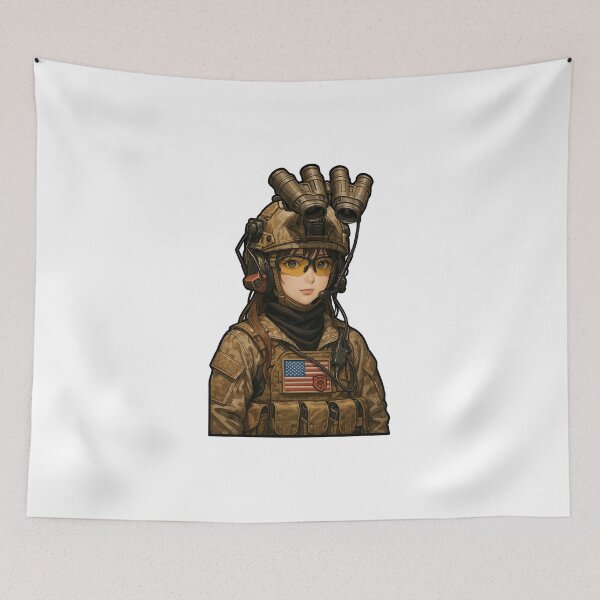 Item preview, Tactical NVG Girl - Night Operations Aesthetic designed and sold by RAWLIFEGRAPHIC.