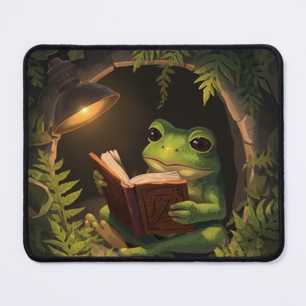 Item preview, Reading Frog Cute Sticker designed and sold by ModernMoodCo.
