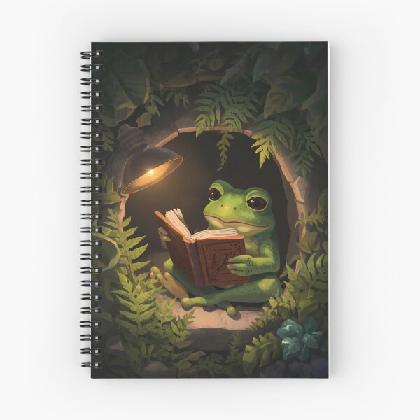 Item preview, Reading Frog Cute Sticker designed and sold by ModernMoodCo.