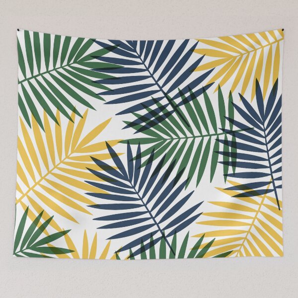 Item preview, Tropical Palm Leaves Dark Seamless Pattern designed and sold by BetweenForms.