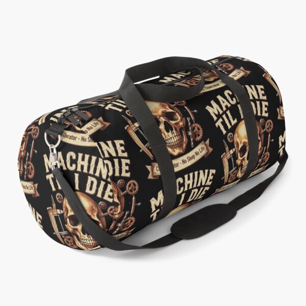 Item preview, Machine Til I Die CNC Machinist Skull Vintage Retro designed and sold by LabCore.