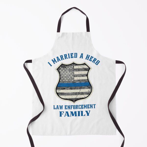 Item preview, I Married a Hero — Thin Blue Line Law Enforcement Family Shirt designed and sold by Standard Issue.