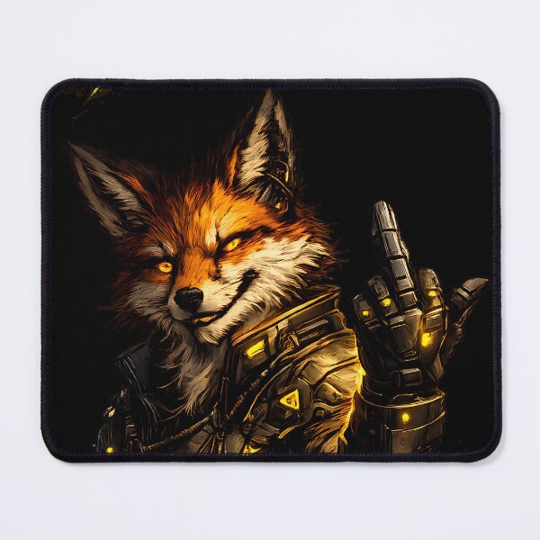 Item preview, Cyberpunk Fox Gaming Aesthetic | Futuristic Synthwave Animal Design designed and sold by Ivory Code.