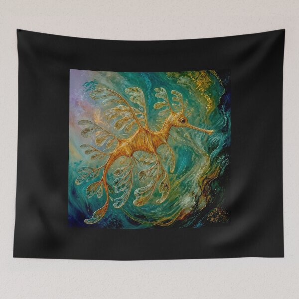 Item preview, Ethereal Drift: The Leafy Sea Dragon in Abstract Repose #6 designed and sold by Helios Be. Lavsh.