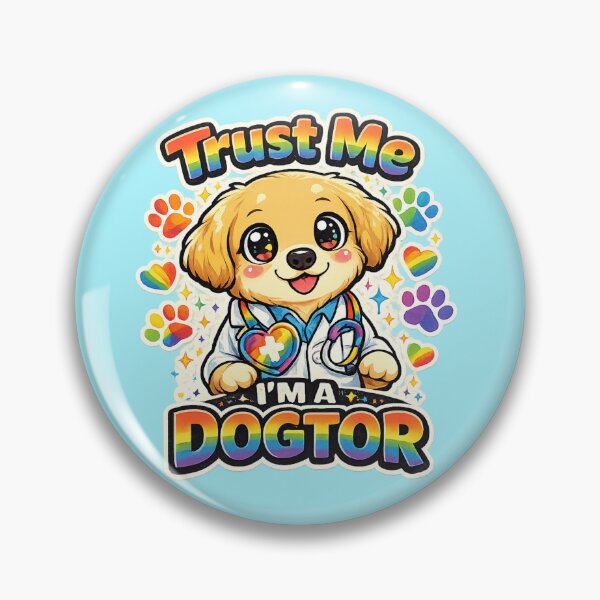 Item preview, Dog Lover Humor Gift For Kids Women And Pet Parents Trust Me I'm A Dogtor Cute Rainbow Puppy Pride Month designed and sold by Im-Ara.
