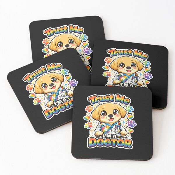 Item preview, Dog Lover Humor Gift For Kids Women And Pet Parents Trust Me I'm A Dogtor Cute Rainbow Puppy Pride Month designed and sold by Im-Ara.