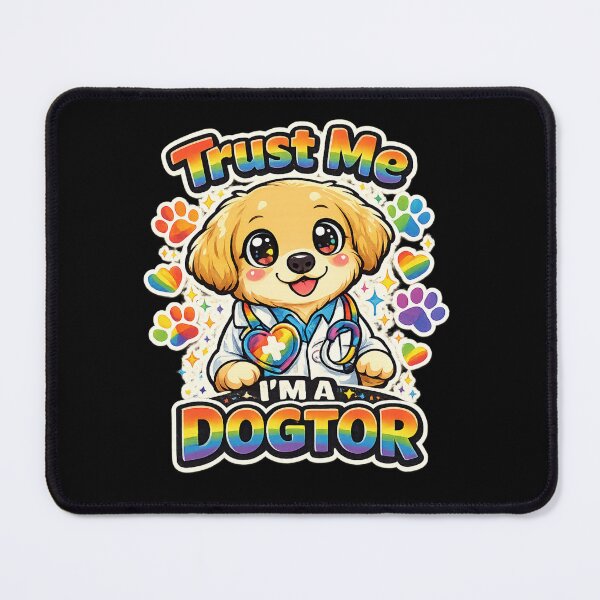 Item preview, Dog Lover Humor Gift For Kids Women And Pet Parents Trust Me I'm A Dogtor Cute Rainbow Puppy Pride Month designed and sold by Im-Ara.