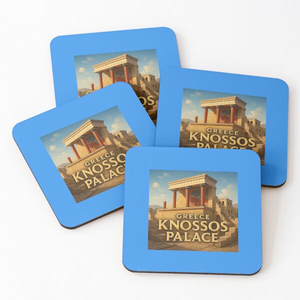Item preview, Knossos Palace Greece Ancient 3D Label   designed and sold by PaintMeWorld.