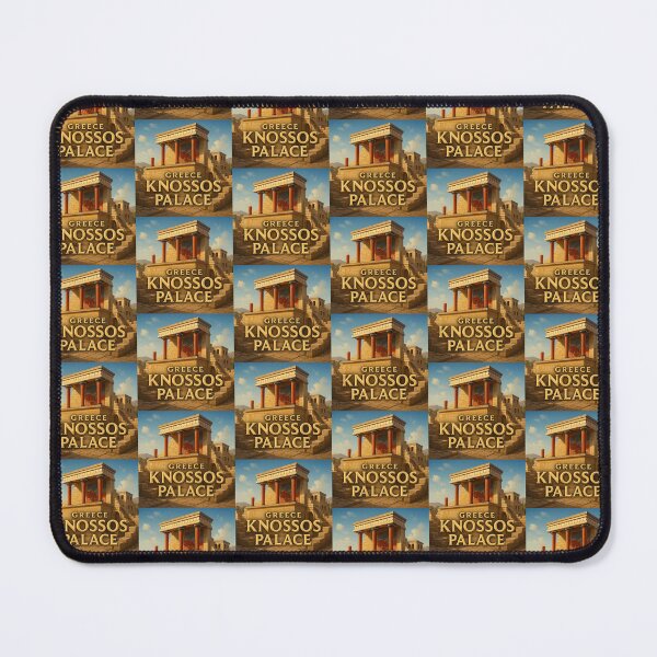 Item preview, Knossos Palace Greece Ancient 3D Label   designed and sold by PaintMeWorld.