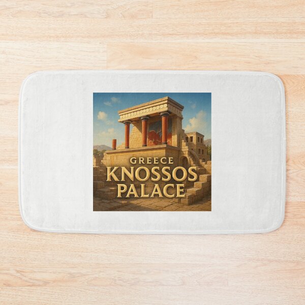 Item preview, Knossos Palace Greece Ancient 3D Label   designed and sold by PaintMeWorld.