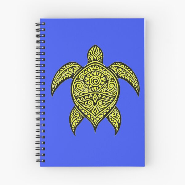 Item preview, Polynesian‑influenced sea turtle in yellow designed and sold by shorethings.