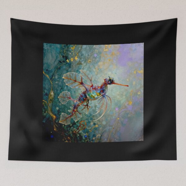 Item preview, Ethereal Drift: The Leafy Sea Dragon in Abstract Repose #7 designed and sold by Helios Be. Lavsh.