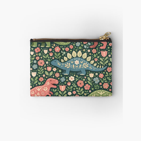 Item preview, Floral Dinosaurs Pattern Folk Art Illustration designed and sold by Owcomm.