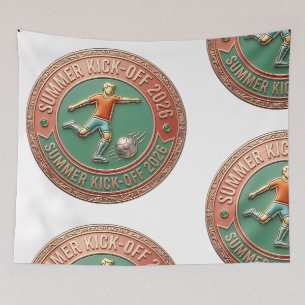 Item preview, Summer Kick-Off 2026 Soccer Season Luxury Emblem designed and sold by Fatomfatom.