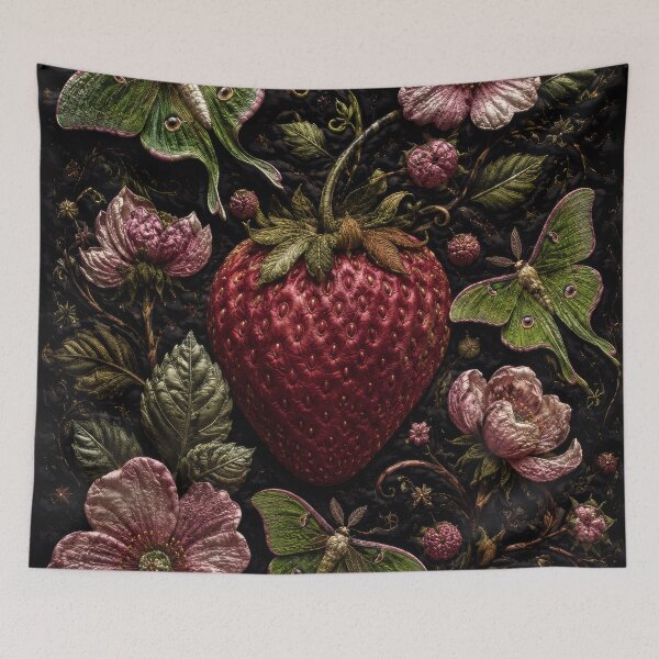 Item preview, Night moth strawberry dark academia designed and sold by scicilysimonee.