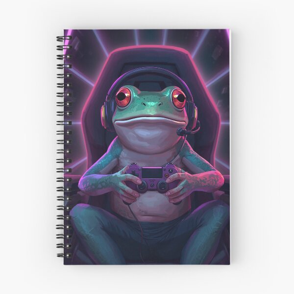 Item preview, Cute Gamer Frog Sticker designed and sold by ModernMoodCo.