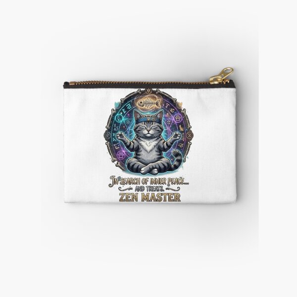 Item preview, Funny Yoga Cat Zen Master Meditation Inner Peace Treats designed and sold by OnikaD art.