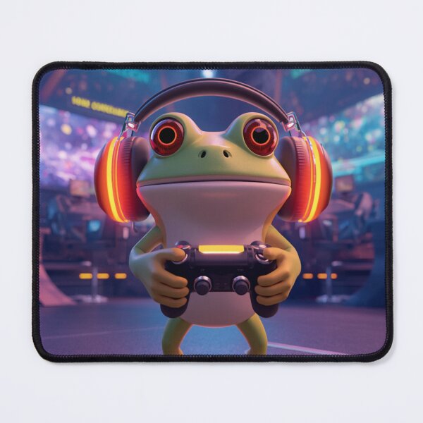 Item preview, Cute Gamer Frog Sticker designed and sold by ModernMoodCo.