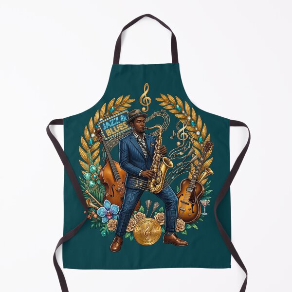 Item preview, Jazz and Blues Saxophone Player Vintage Music Art designed and sold by digitalbob60.