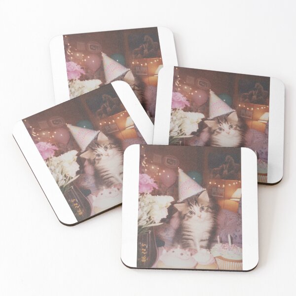 Item preview, The birthday cat designed and sold by Happy little designs.