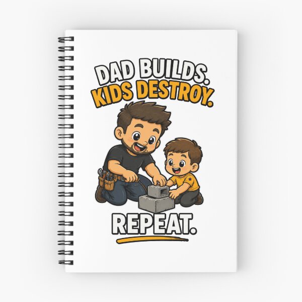 Item preview, Funny Construction Dad Shirt Dad Builds Kids Destroy Repeat Builder Gift designed and sold by PINK FREE.
