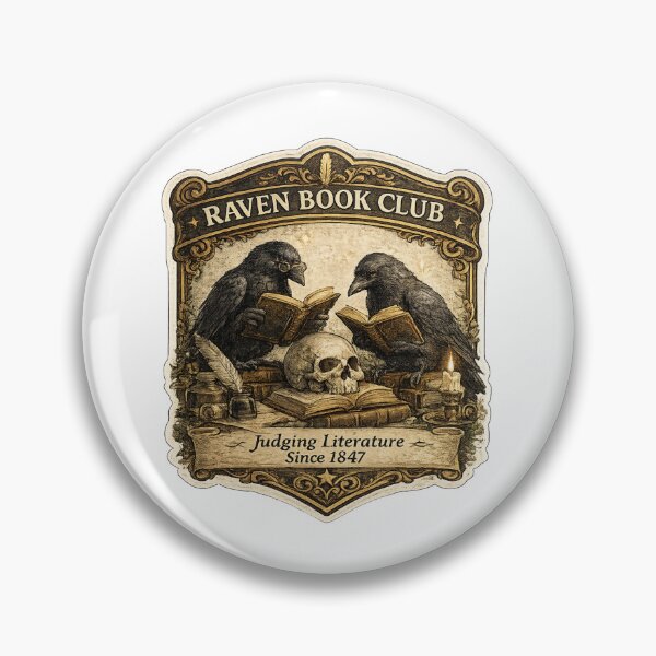 Item preview, Raven Book Club | Judging Literature Since 1847 | Dark Academia Gothic Reader Design designed and sold by MrDev.