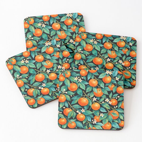 Item preview, Watercolor Orange Blossom Seamless Pattern designed and sold by Owcomm.