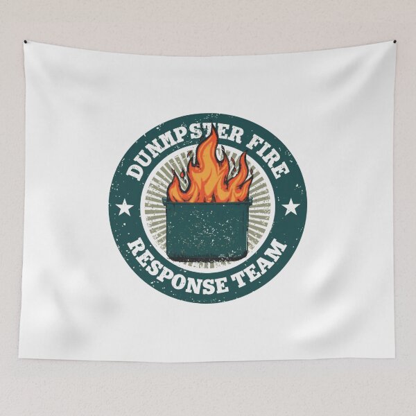 Item preview, Dumpster Fire Response Team Chaos Humor Workplace Sarcasm Bad Situation designed and sold by JonesFlora2025.