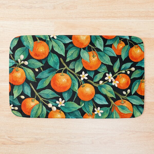 Item preview, Watercolor Orange Blossom Seamless Pattern designed and sold by Owcomm.